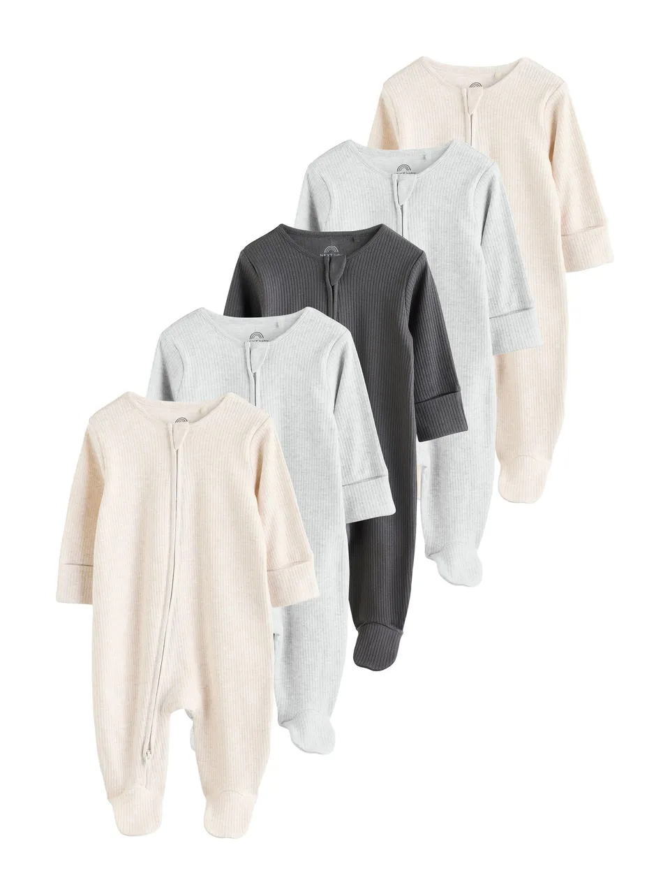Next tutina neonato con zip 5 pezzi 68-74 piedini
