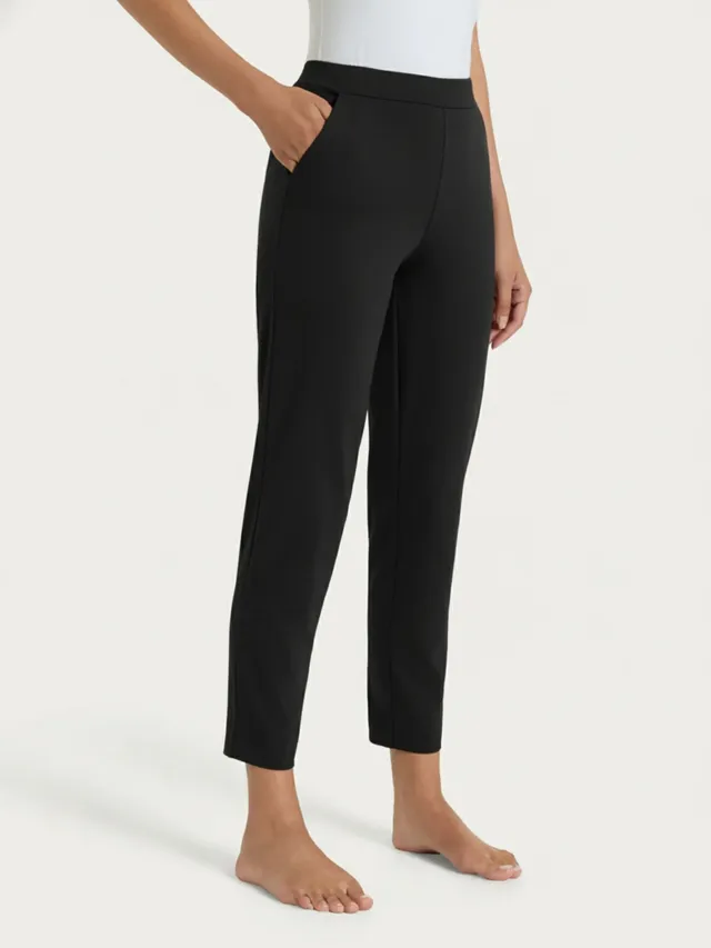 Ragno Pantalone a Carota con Tasche Cotone Nero