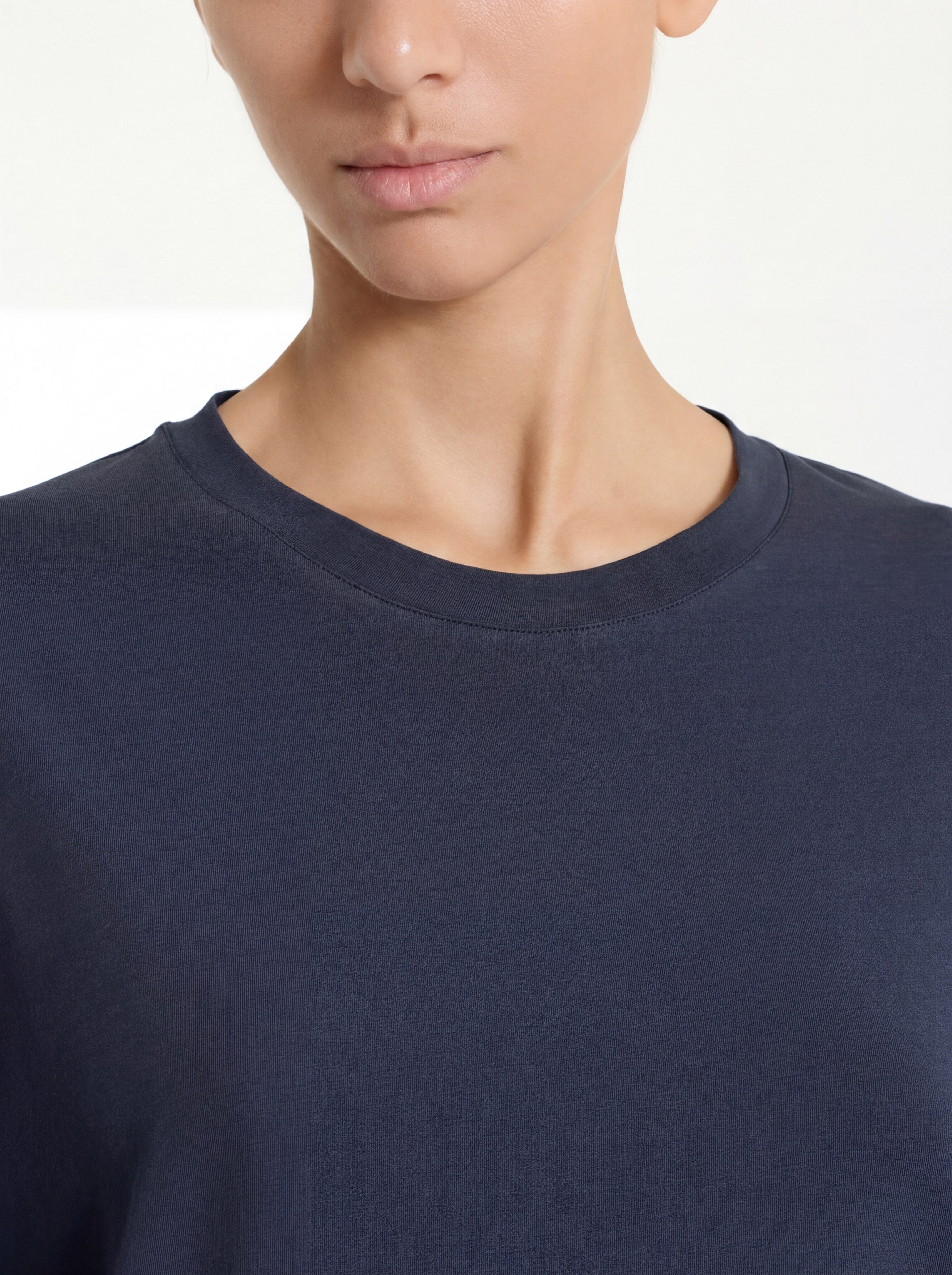 Ragno Ultralight maglietta donna bleu boxy cotone