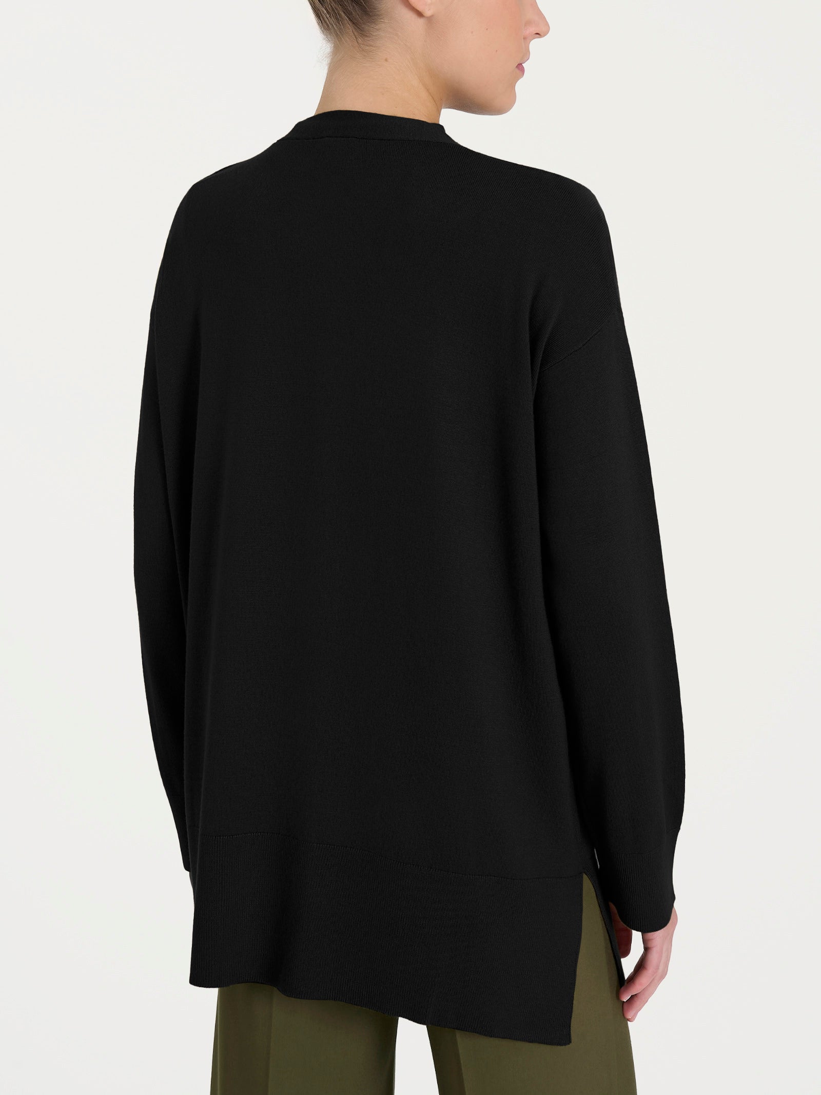 Ragno Four Seasons Winter Basic cardigan donna nero over