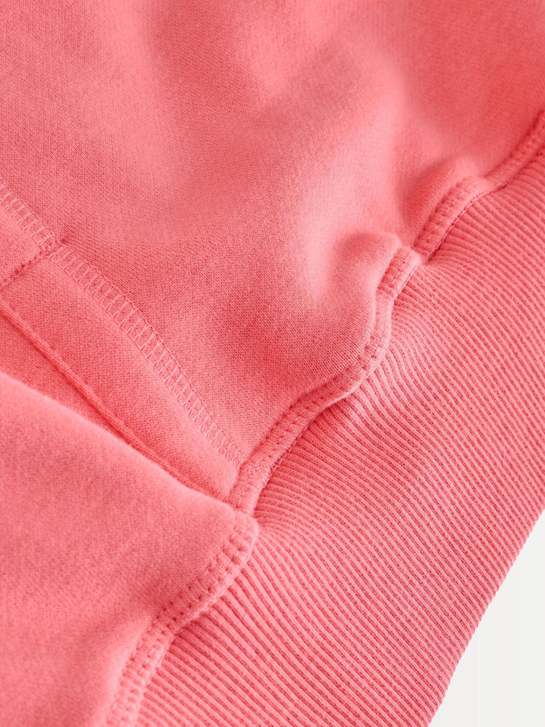 NEXT Lunga Cappuccio Rilassata Felpa Donna S Rosa Vestibilità Comoda
