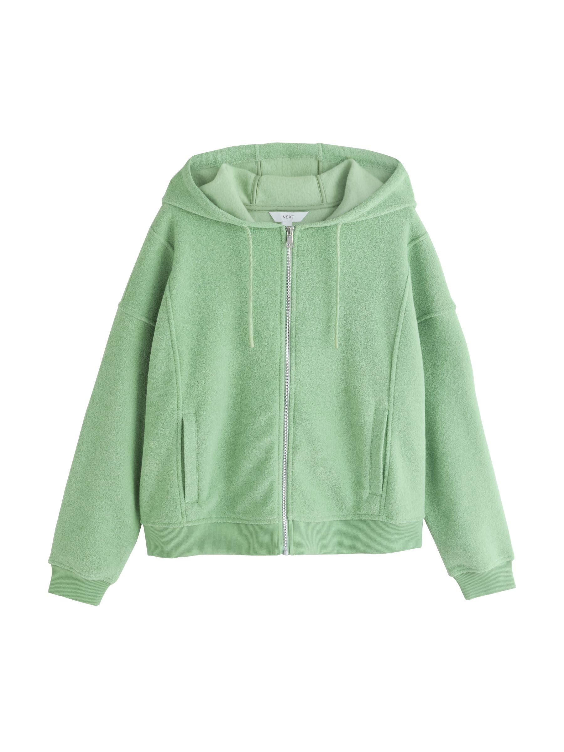 Next Felpa con Cappuccio Zip in Spugna XL comoda