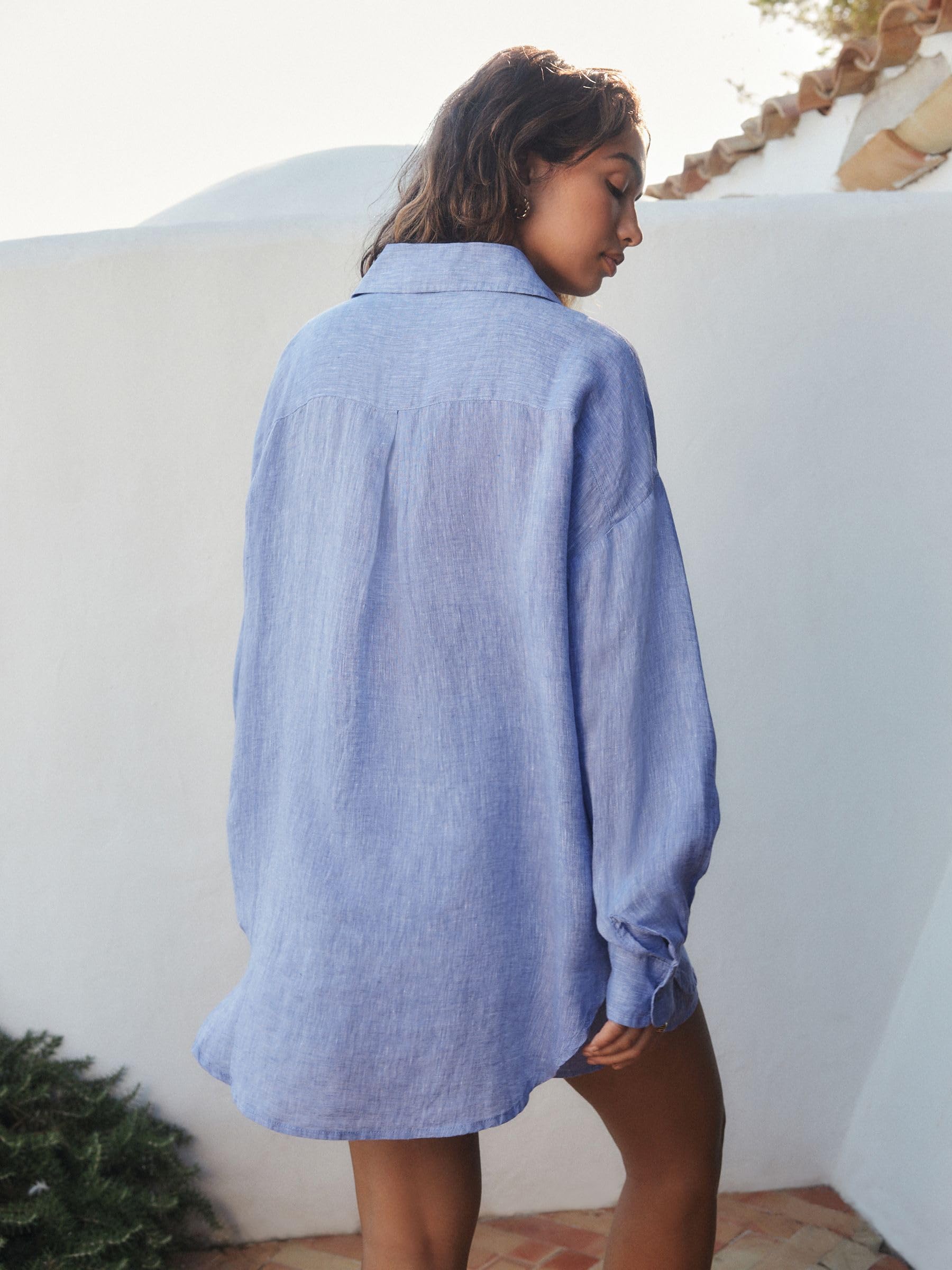 Next N. Premium camicia donna 38 in 100% lino