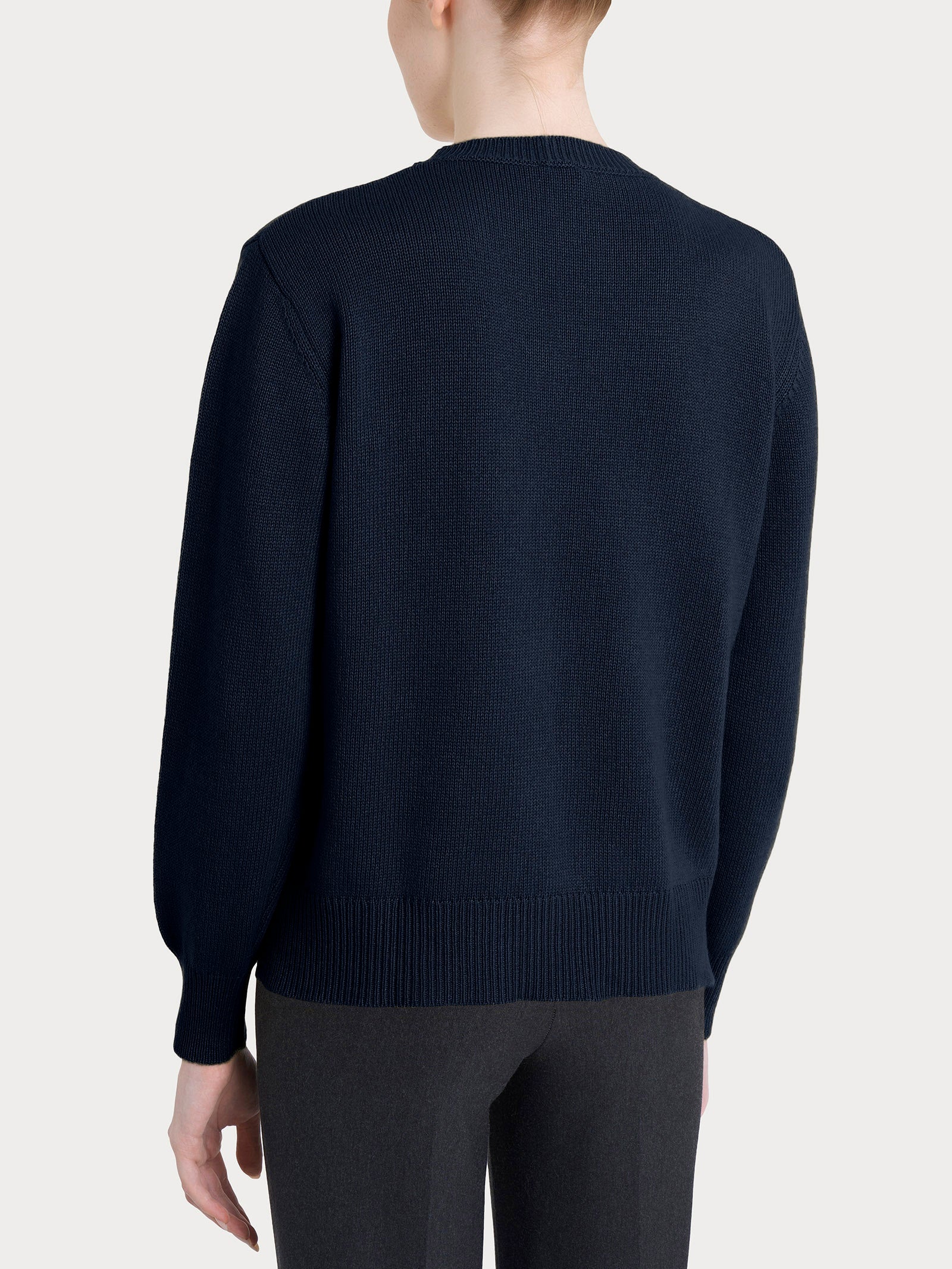 Ragno Four Seasons maglia girocollo Bleu Natural Soft calda