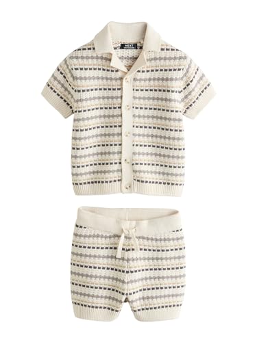 Next polo shorts completo bambino 92-98 maglia testurizzata