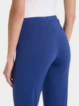Ragno Compact Light pantaloni capri donna mirtillo con spacchi