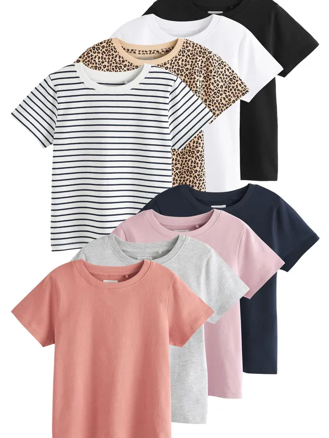 Next T-shirt bambina 6 anni confezione 8 pezzi in cotone