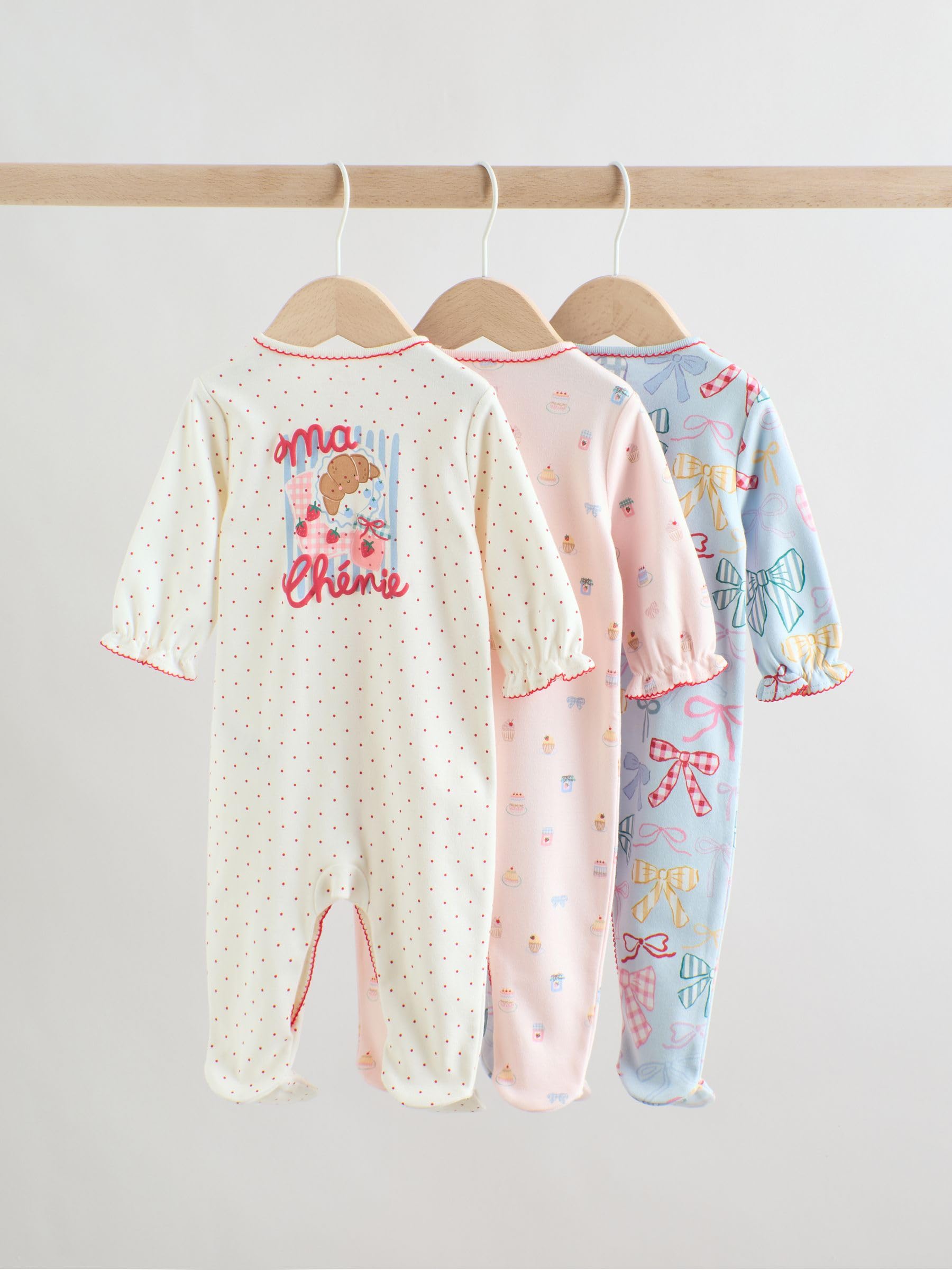 Next tutine bebè bambina 3 pezzi cotone morbido