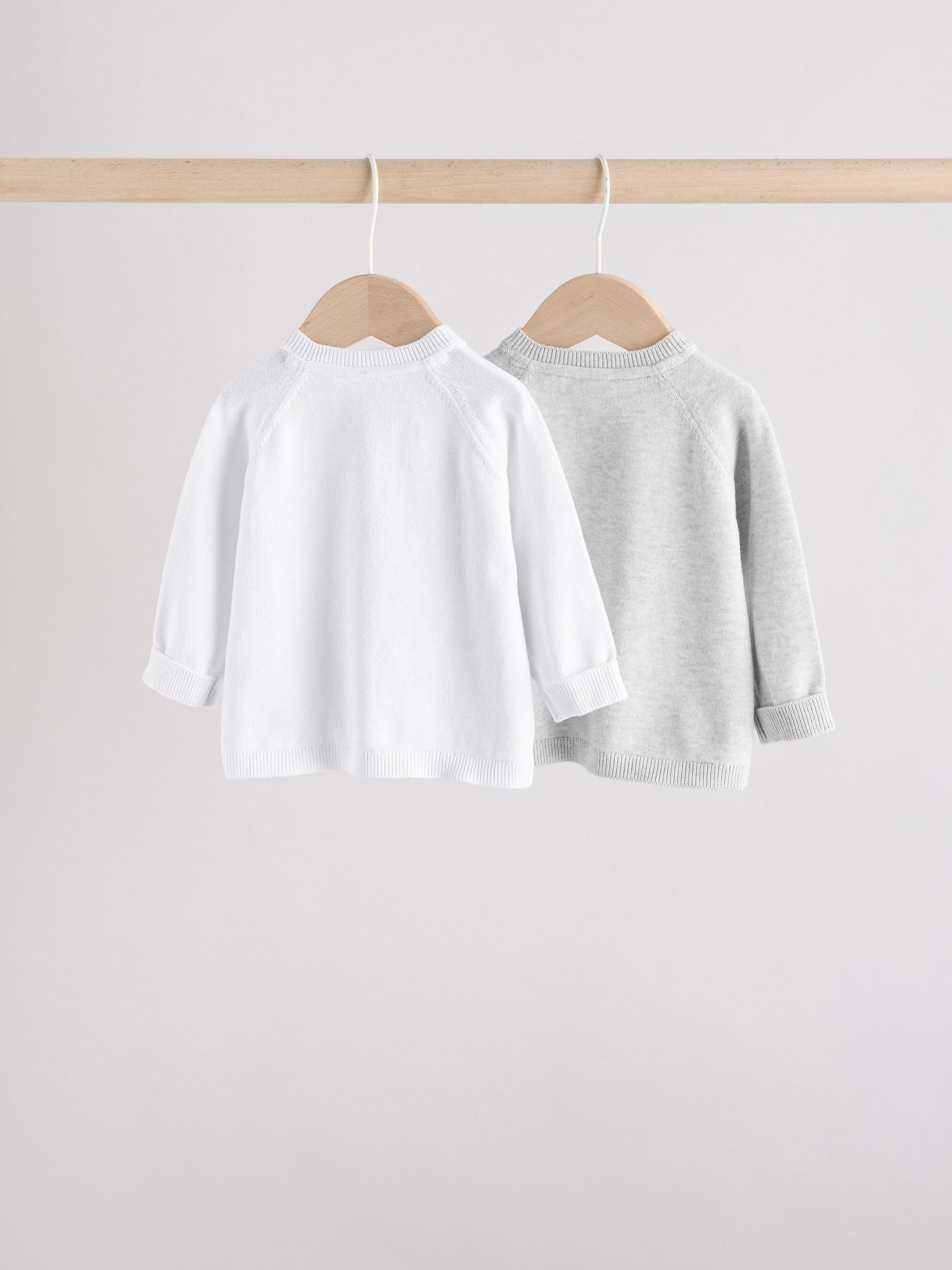 Next cardigan neonato maglia taglia 56 2 pezzi grigio