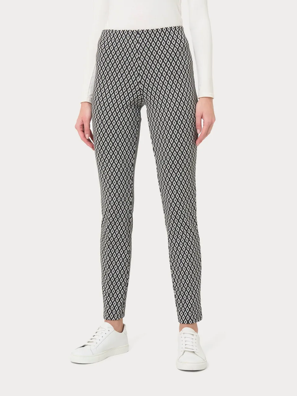 Ragno Compact Pantalone Sigaretta Eco Jacquard Fant.Nero