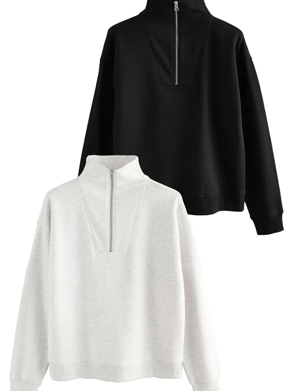 Next The Set felpa donna collo a imbuto con zip confezione 2 pz