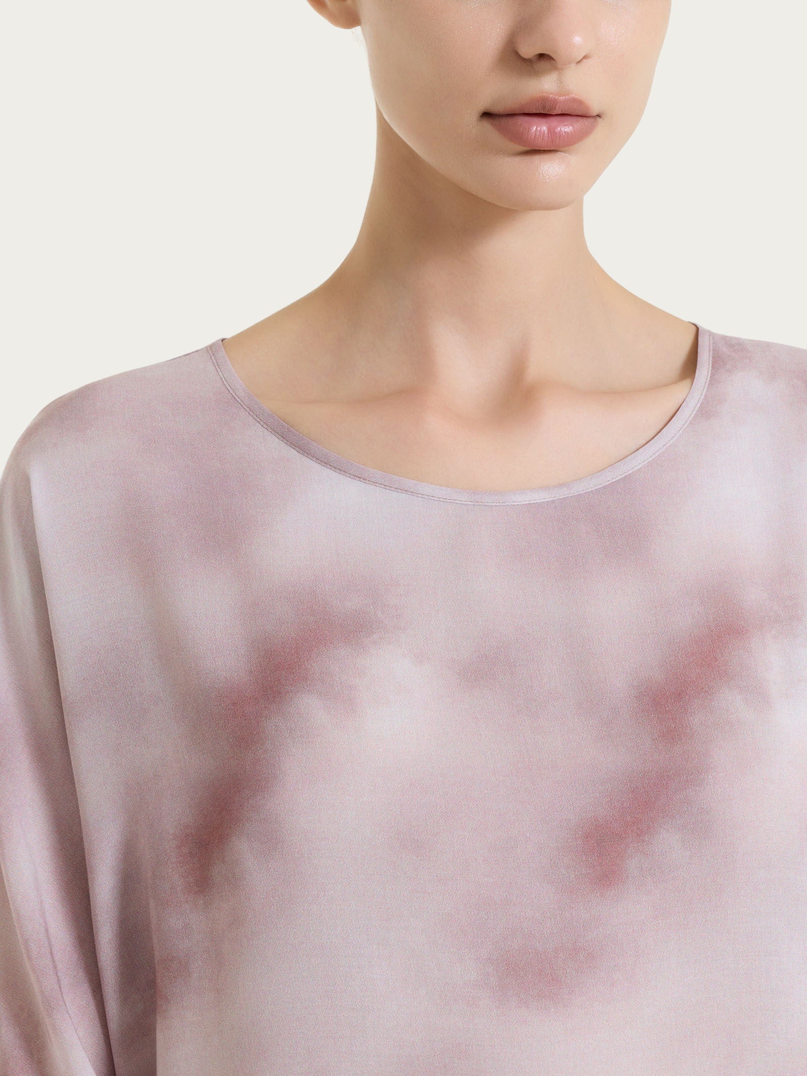 Ragno EcoSeta Blusa Fantasia Grigia Manica 3/4