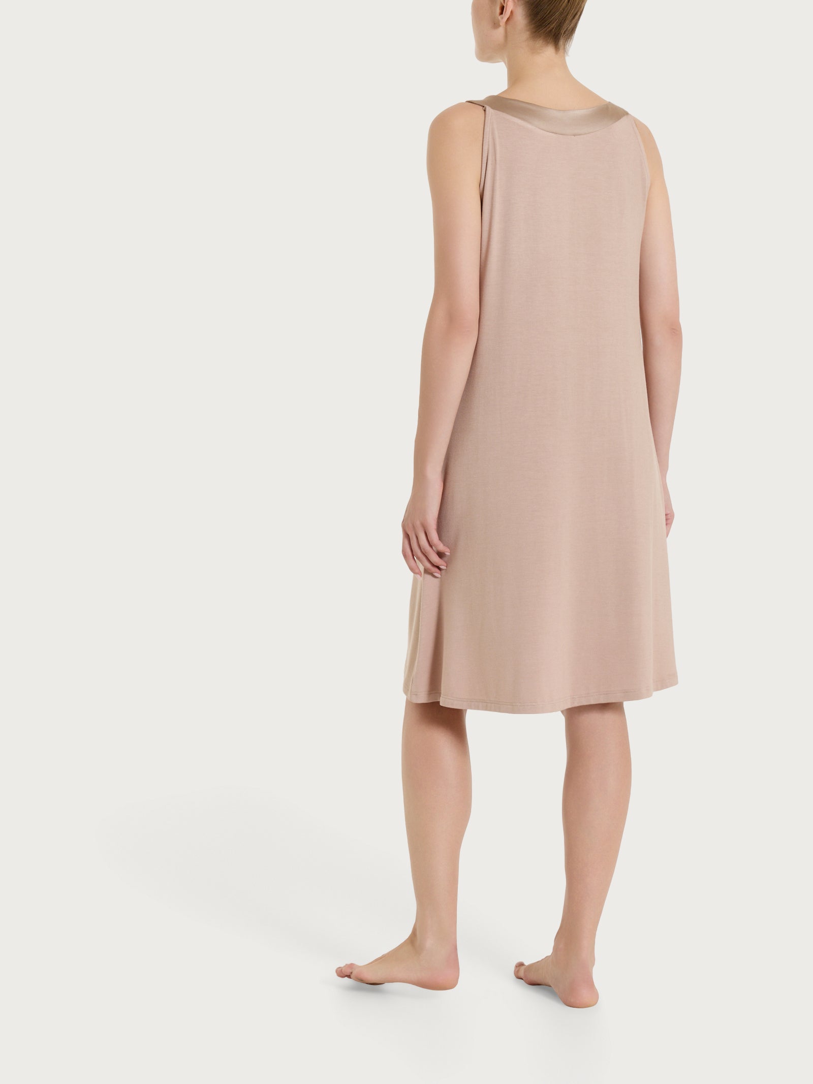 Ragno Viscosa Summer Abito smanicato Warm Taupe