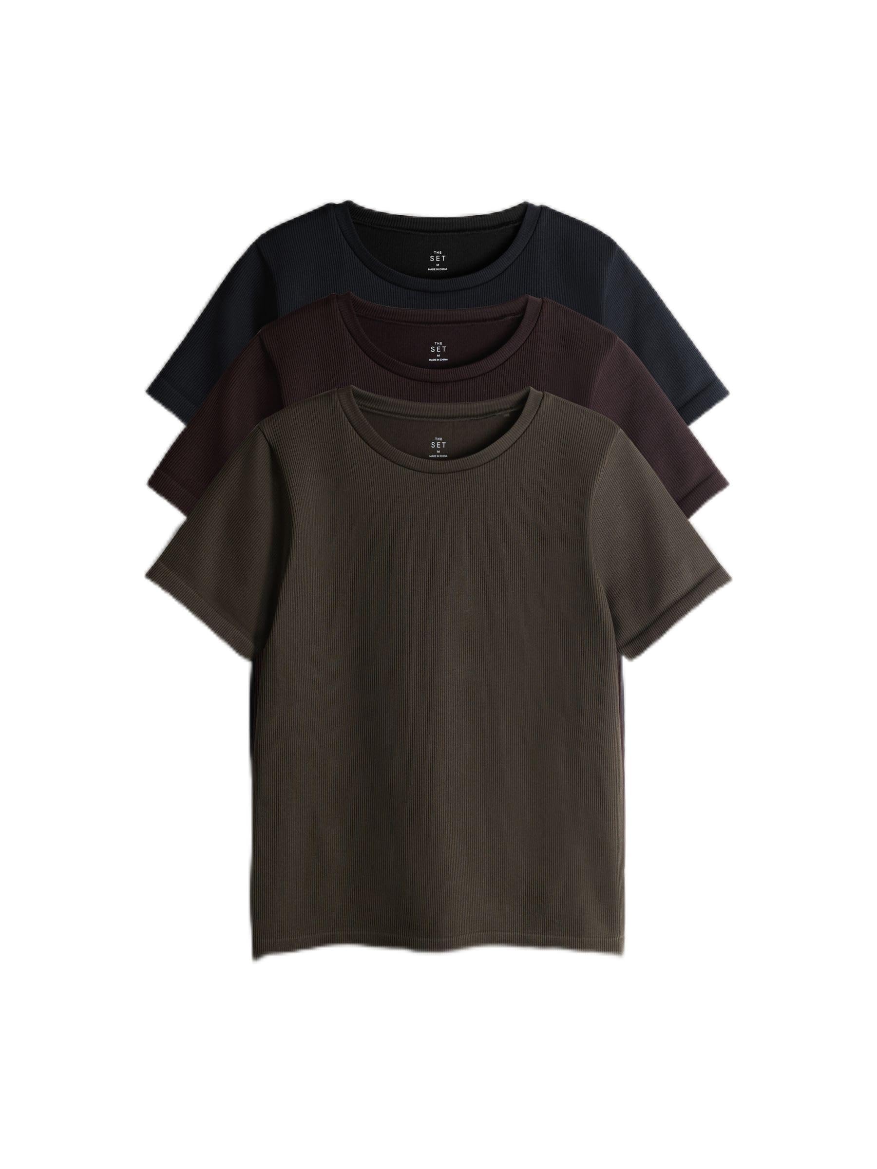 Geo Next The Set t-shirt coste donna XS confezione 3 pezzi sportiva