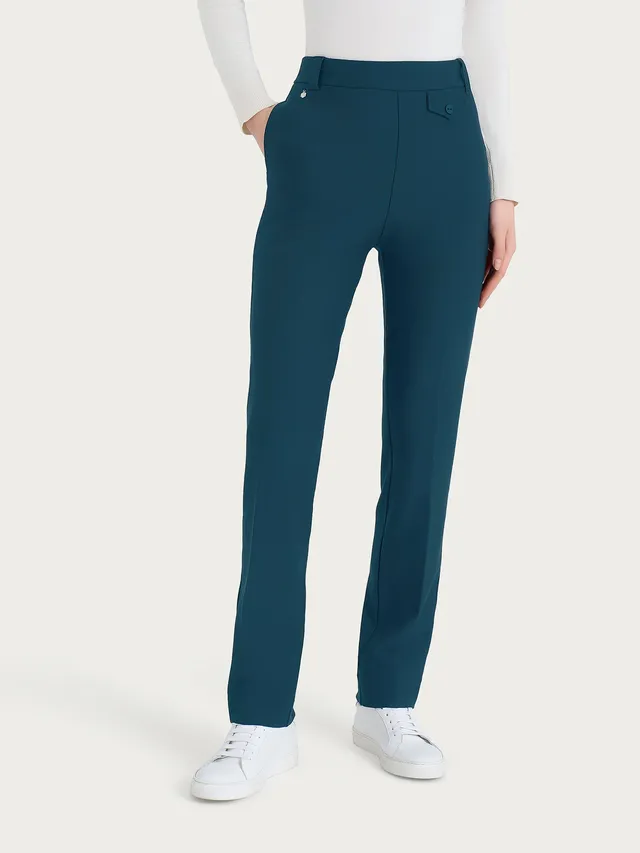 Ragno Compact Straight Leg pantalone donna Reflecting Pond caldo