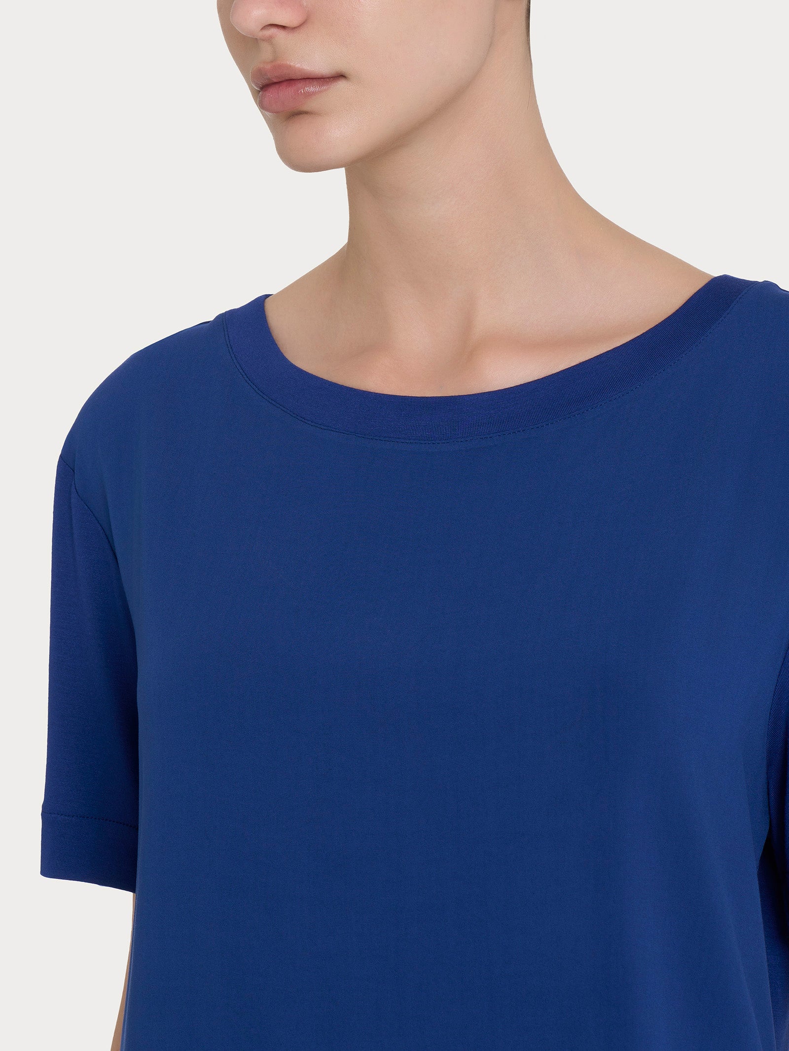 Ragno Viscosa Summer Maglietta Barchetta Blueberry viscosa