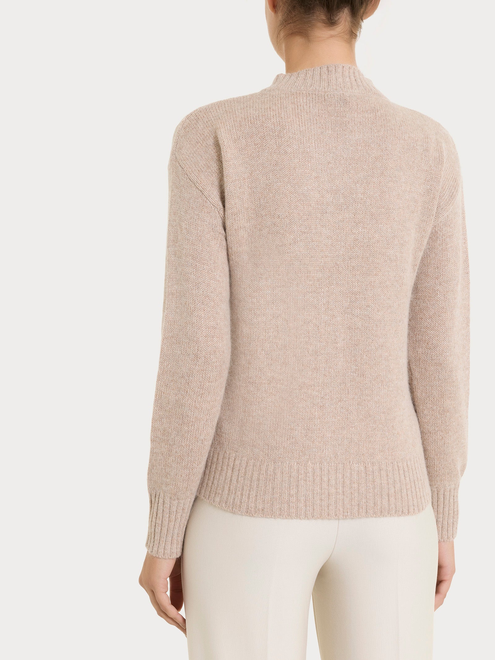 Ragno Natural Soft cardigan corto trecce Zenzero Mel.