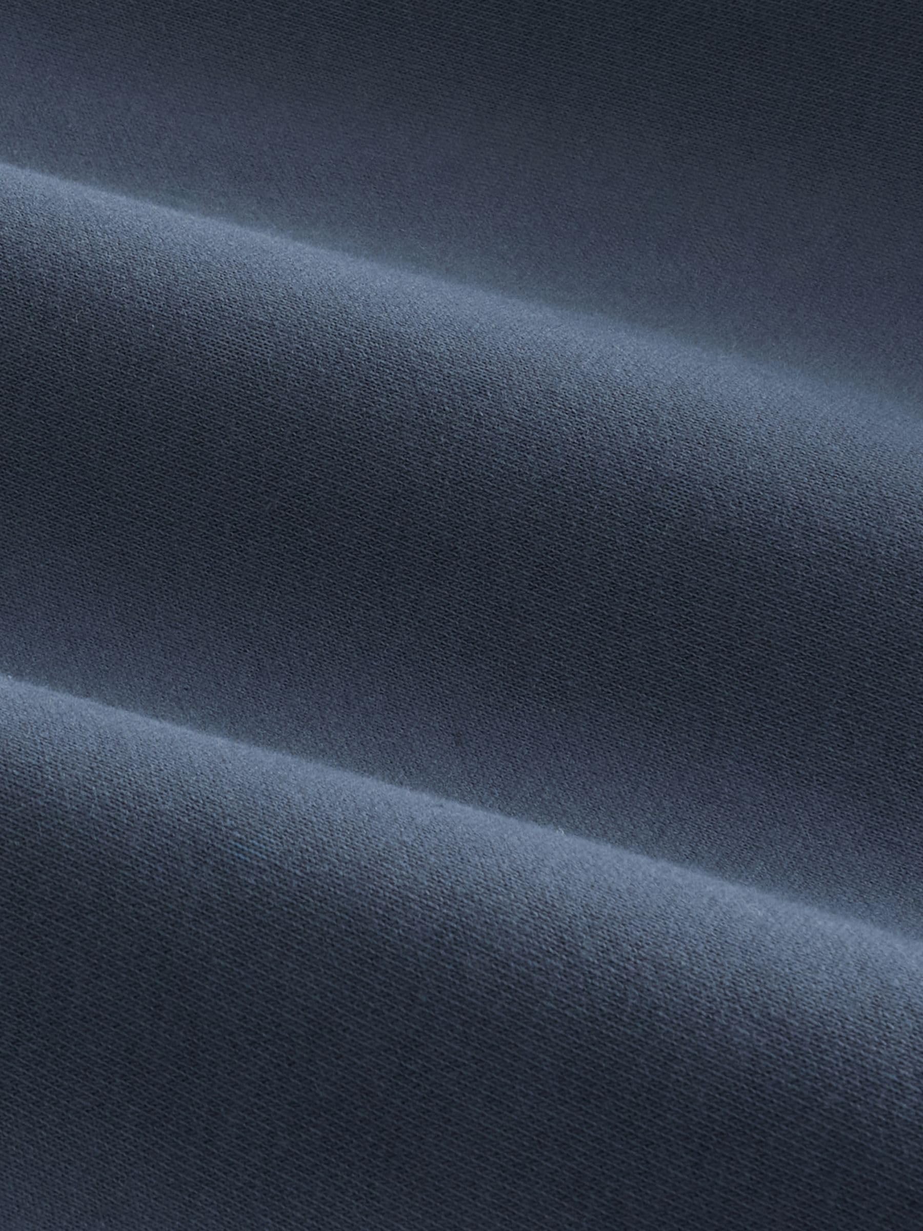 Next felpa con cappuccio uomo jersey cotone pesante oversize steel blue M