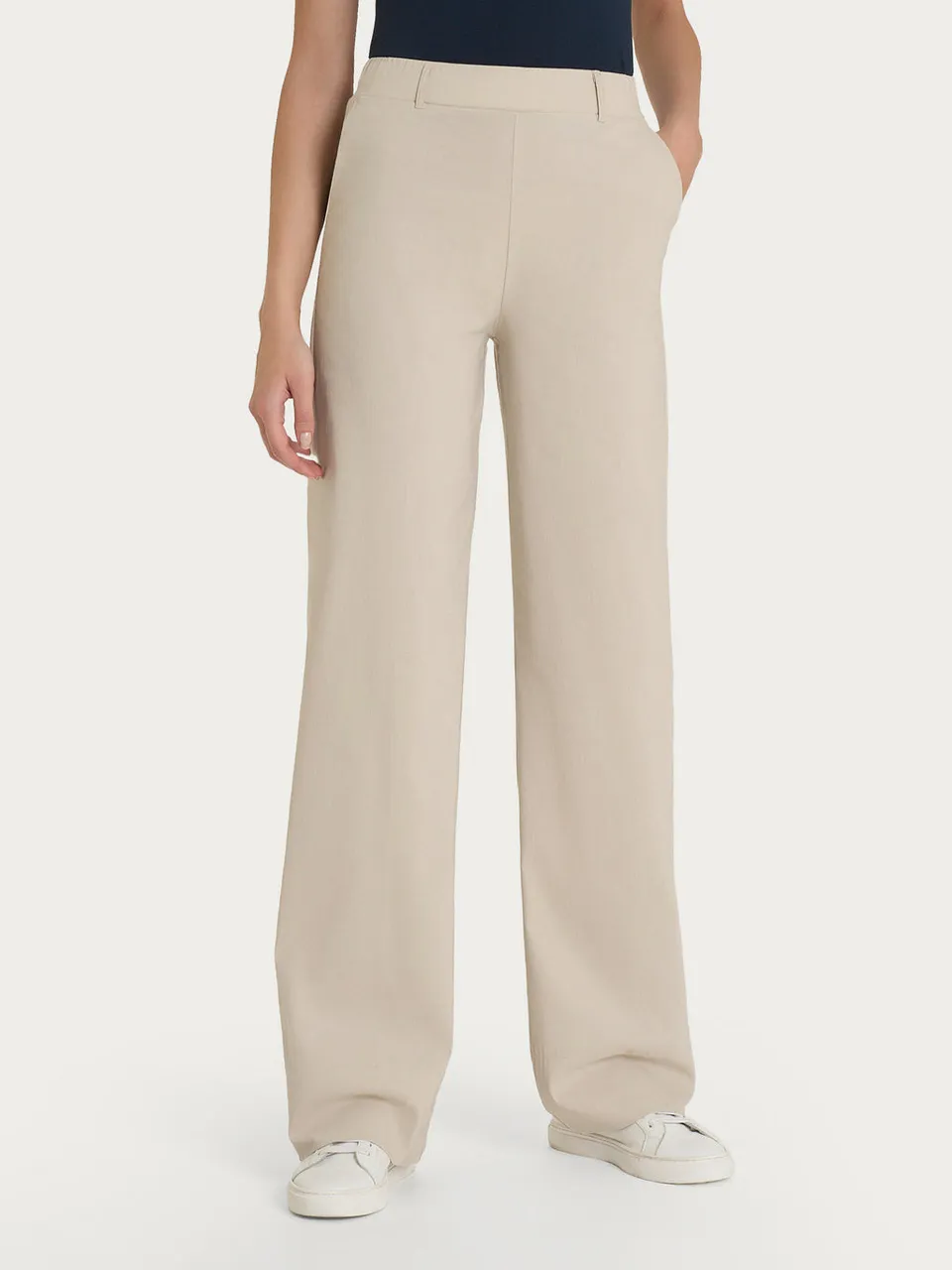 Ragno Super Fresh pantaloni donna larghi champignon