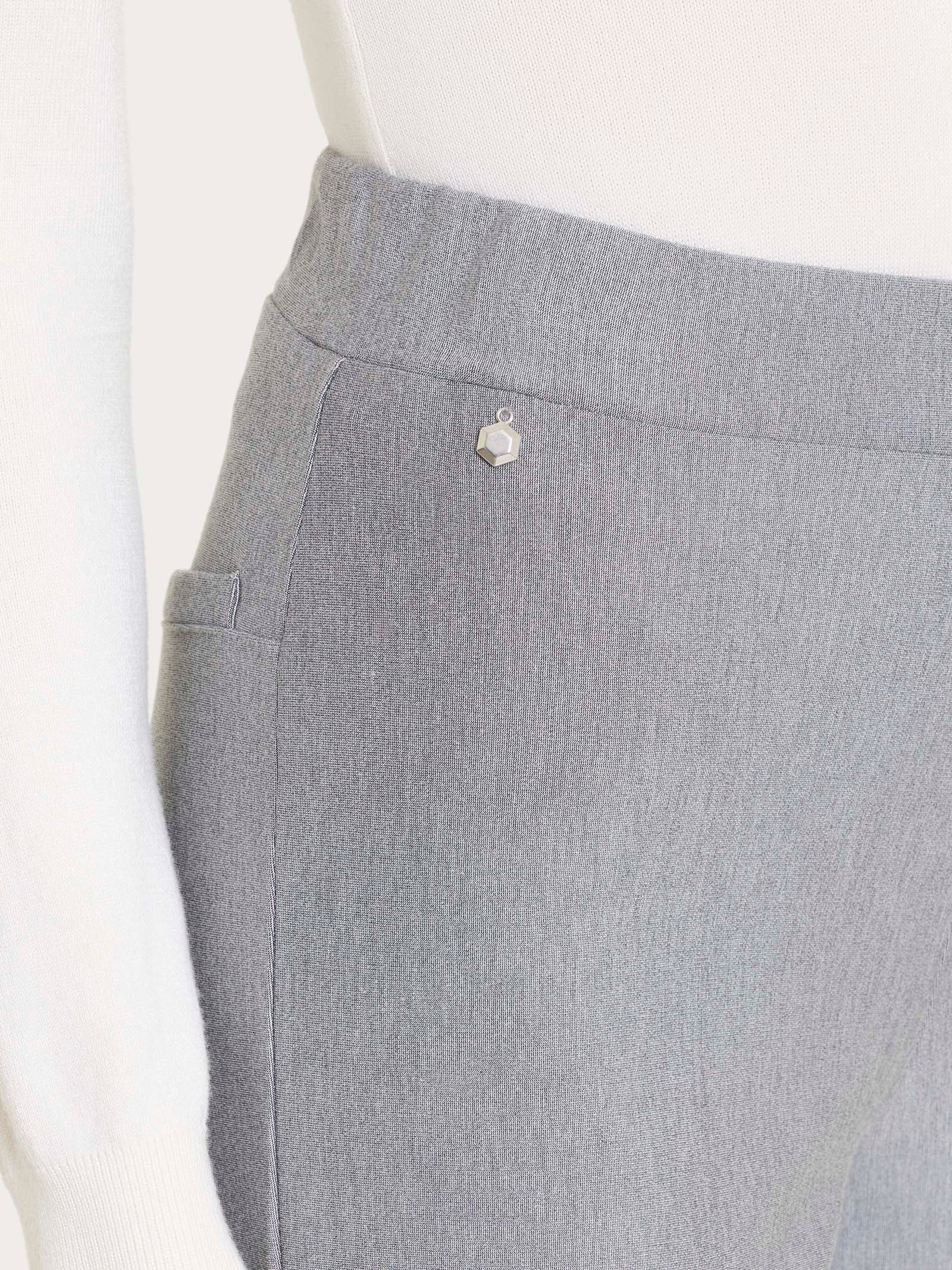 Ragno Compact pantalone flare grigio scampanato elasticizzato