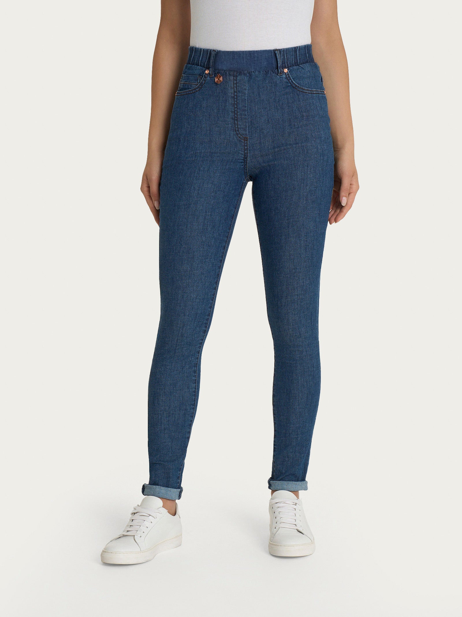 Ragno Light Denim Jeans 5 tasche skinny Jeans aderente
