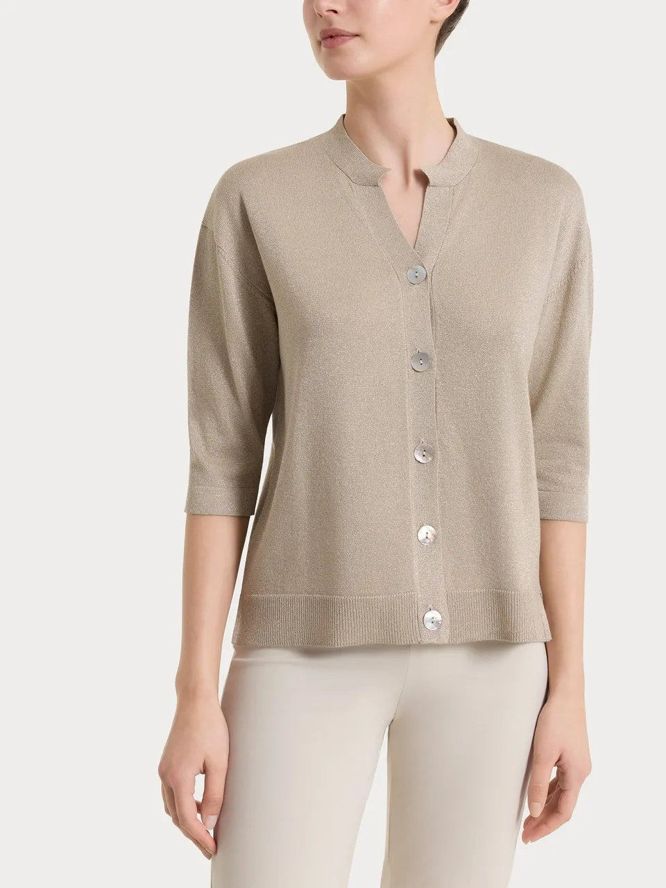 Ragno Summertime cardigan Crockery lurex manica 3/4