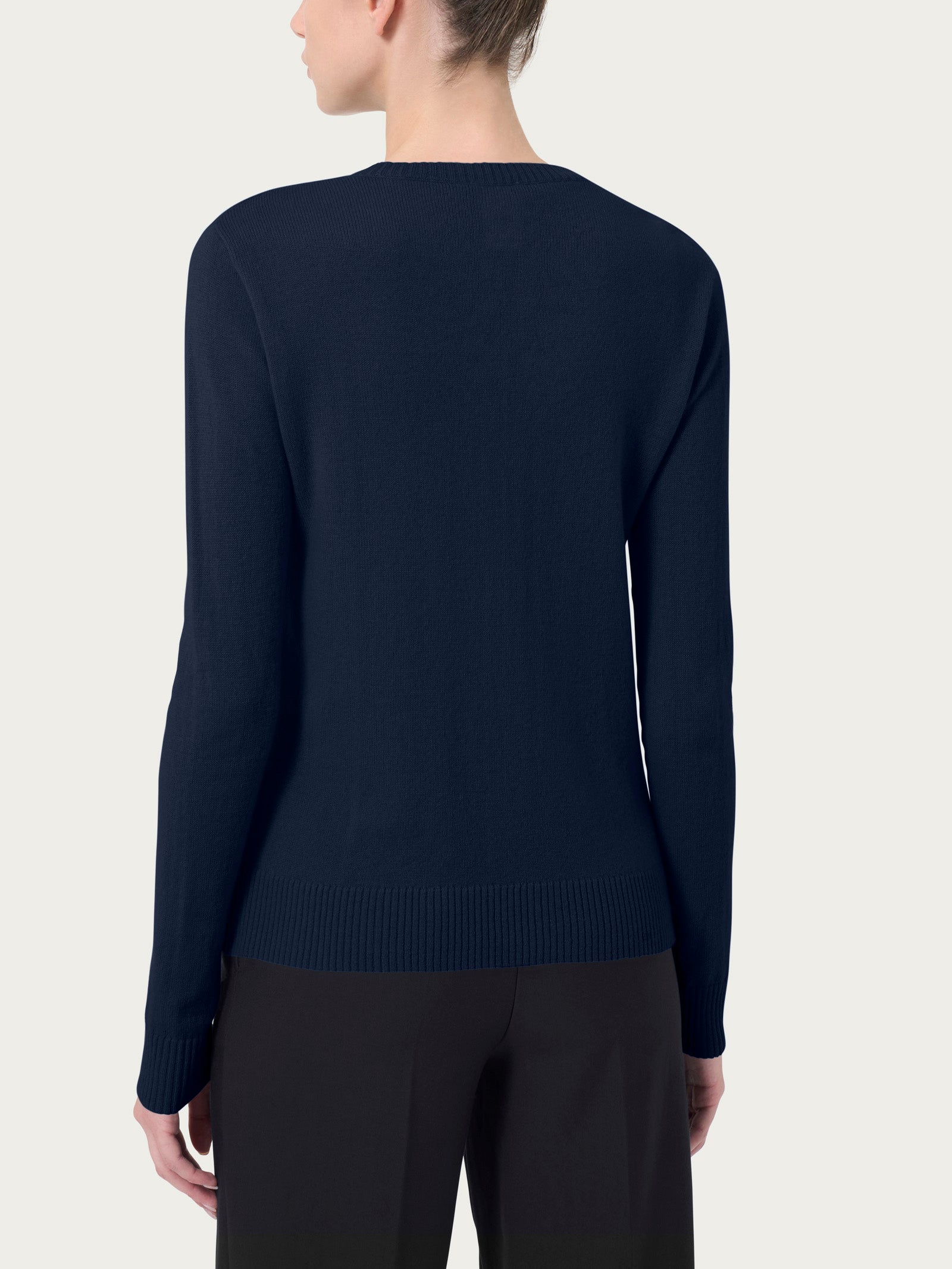 Ragno Merino Soft Girocollo Maglia Outer Space misto lana