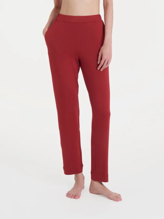 Ragno Pantalone Capri Sigaretta Viscosa Summer Brandy