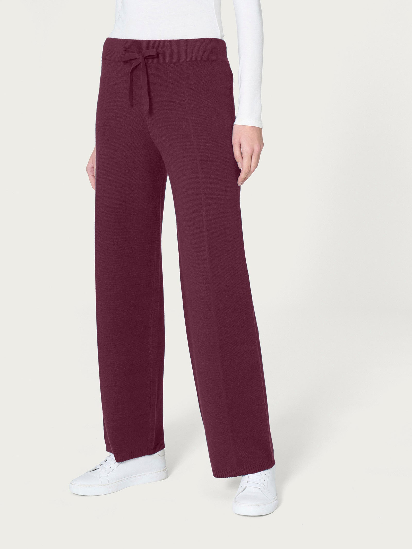 Ragno Super Soft pantalone ampio Fig morbido con coulisse