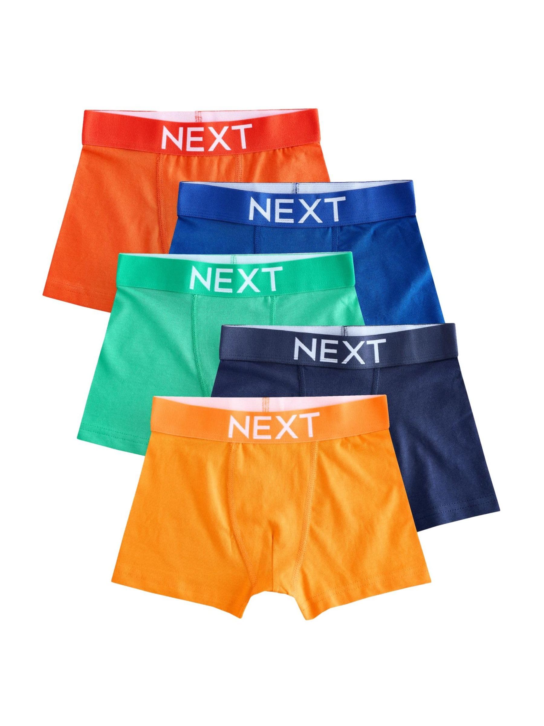 Next Ragazzo boxer aderenti cotone 7-8 anni 5 pezzi