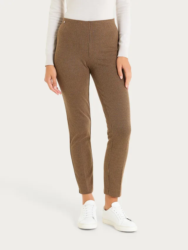 Ragno Eco Jacquard Pantalone Sigaretta Pine Bark Micro Check