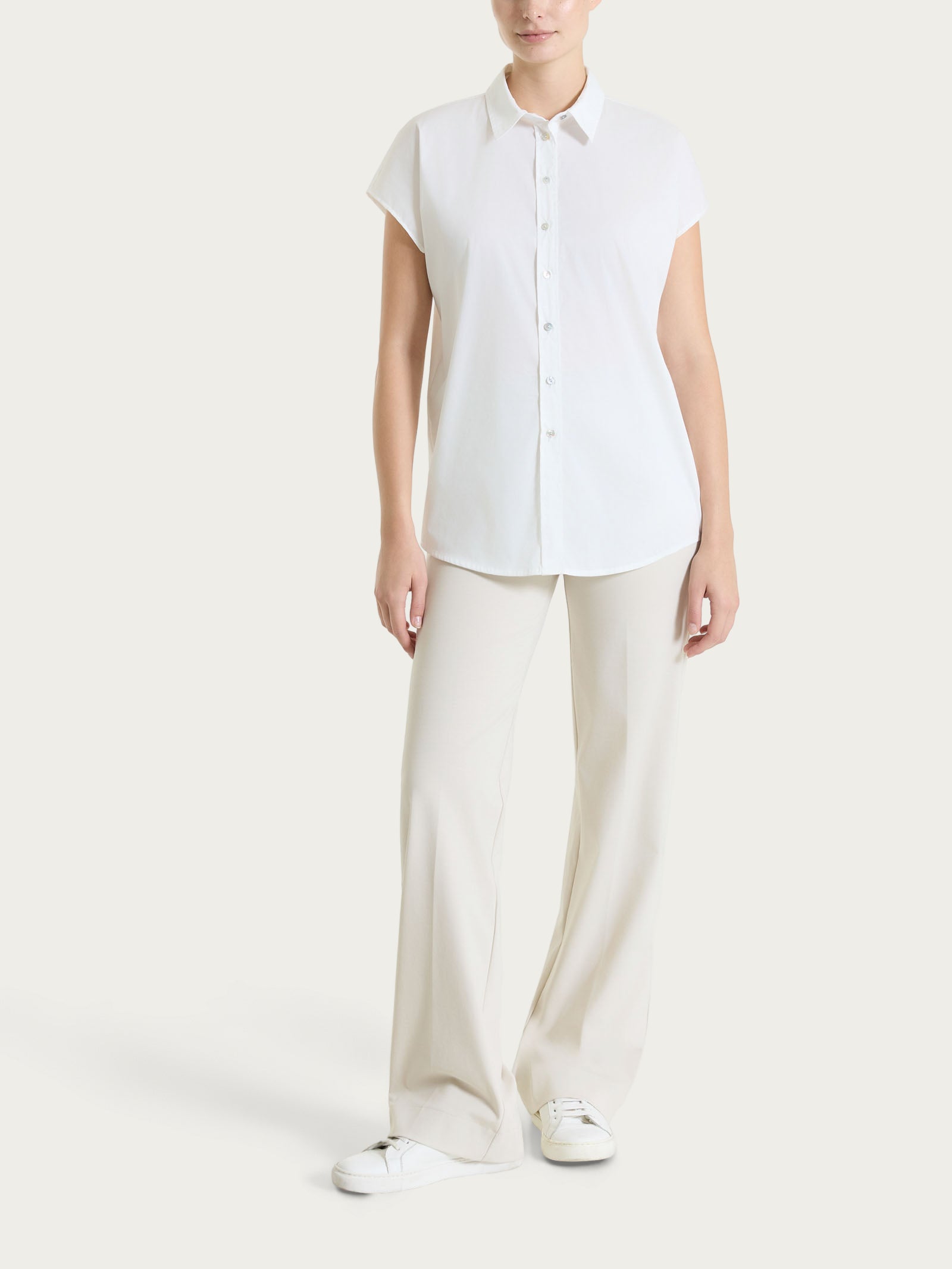 Ragno Compact Light pantalone ampio cotone champignon