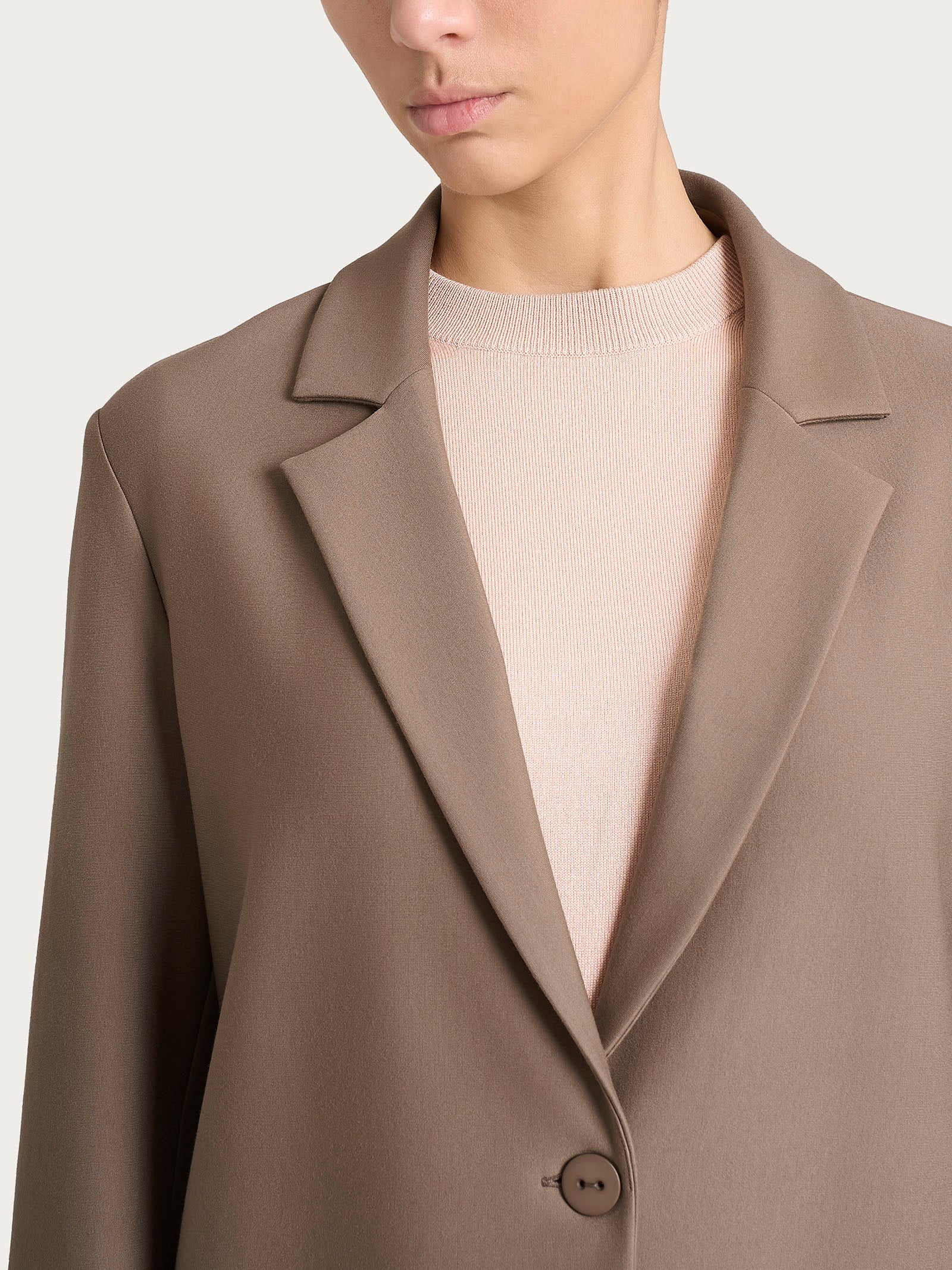 Ragno Compact blazer over pine bark un bottone