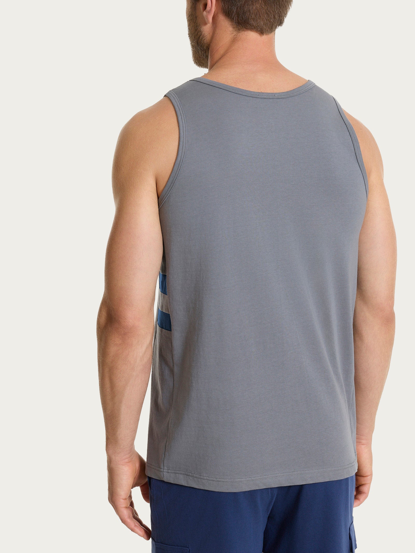Ragno Jersey Canottiera Uomo Cotone Fantasia Poppy Seed