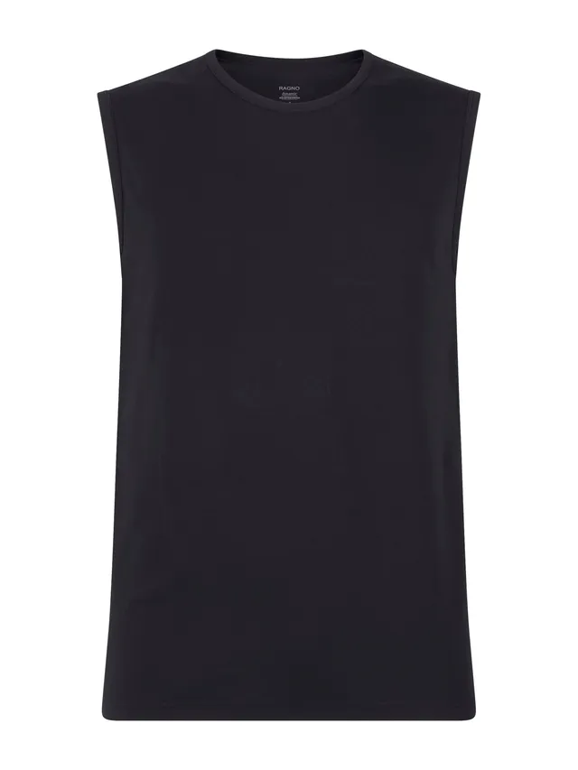Ragno Dynamic Canottiera uomo Nero Bipack cotone