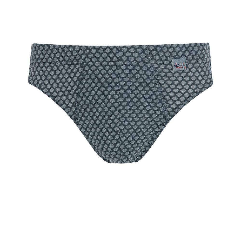 Lady C slip uomo cotone 6 pezzi nido d'ape assortiti