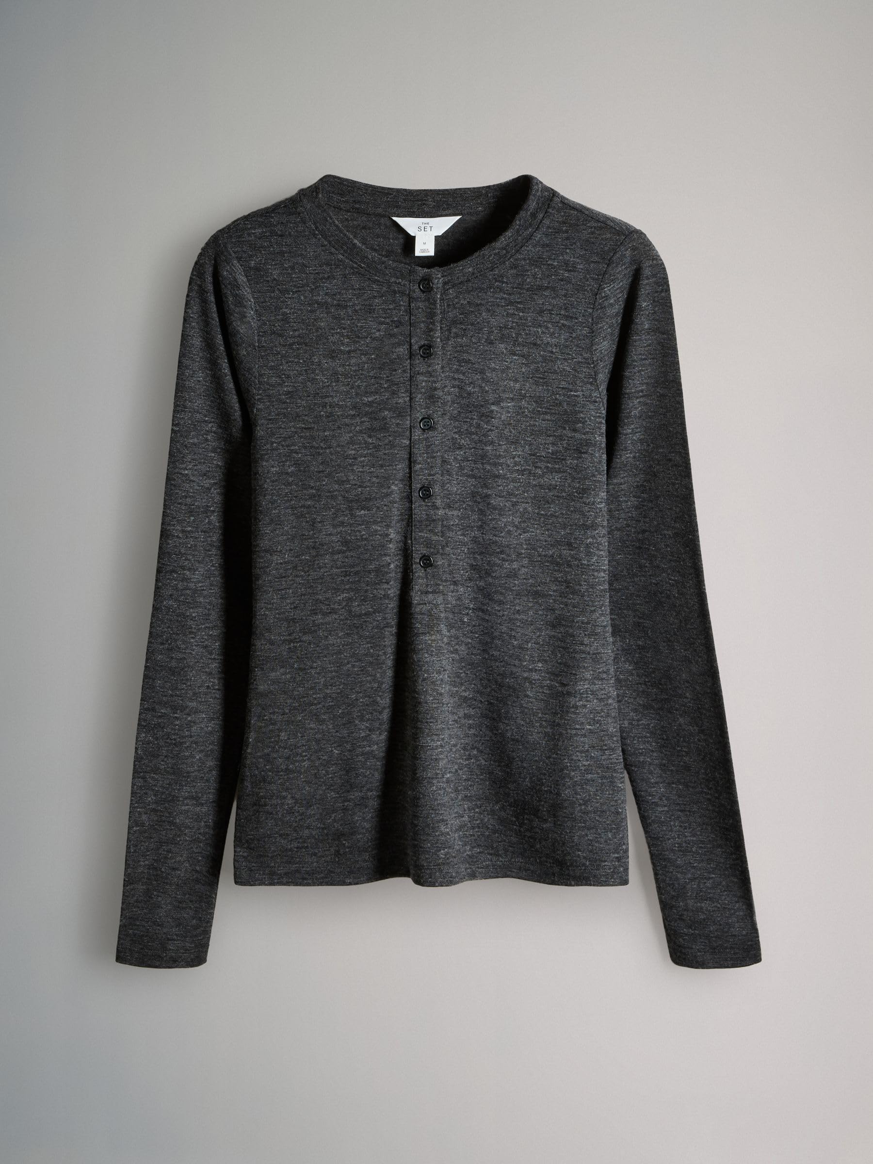 Next The Set Top Henley manica lunga confezione 3 trasparenti