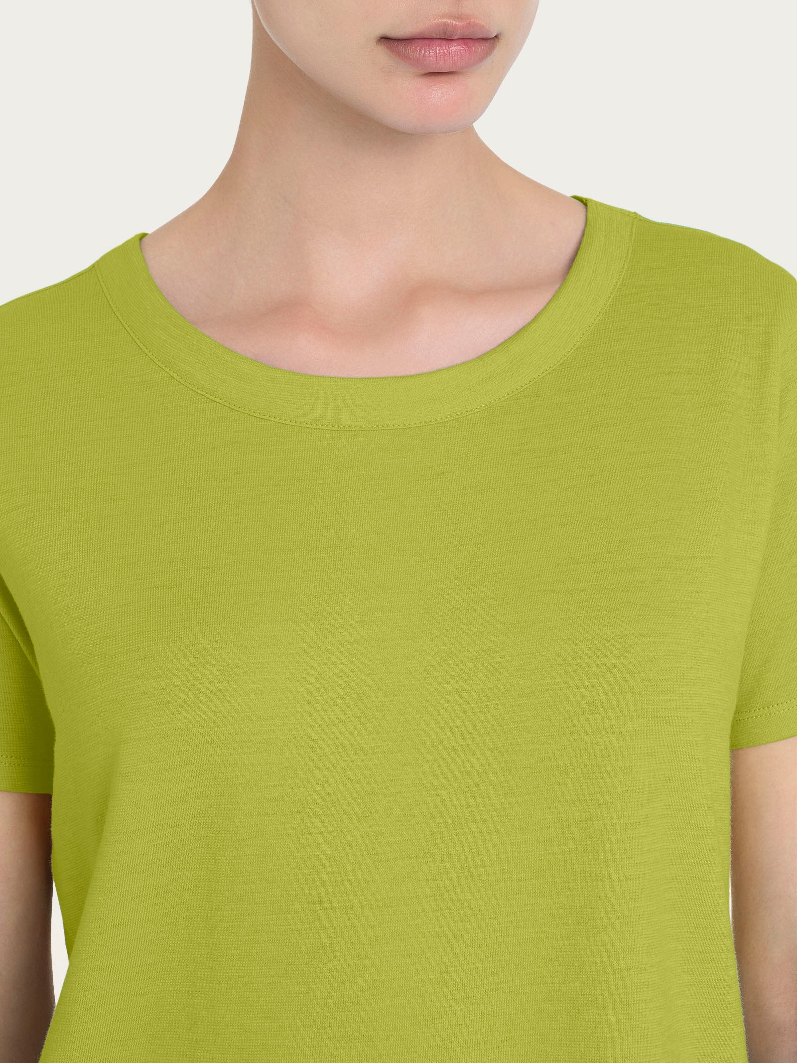 Ragno Maglietta Girocollo Grenoble Green in puro cotone