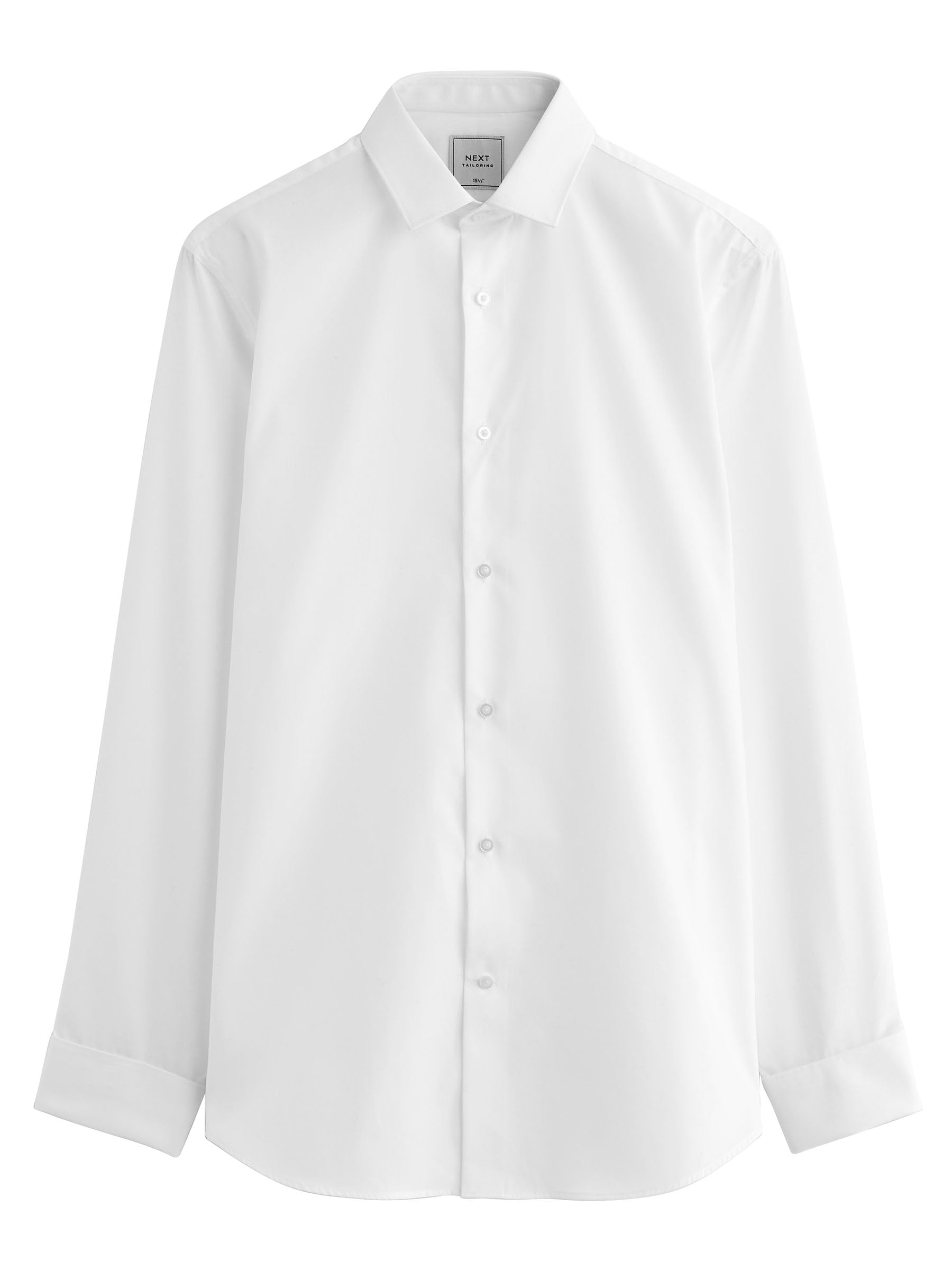 Next Camicia Easy-Care Polsino Doppio Regular Taglia 43 Stiro Facile