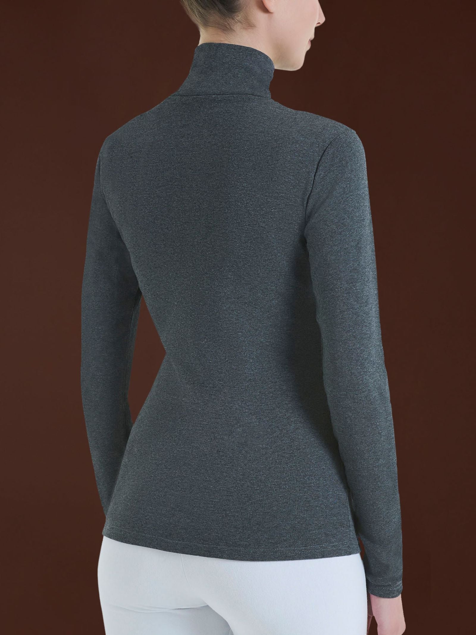 Ragno Thermo Cotton Lupetto Cotone Manica Lunga Ardesia