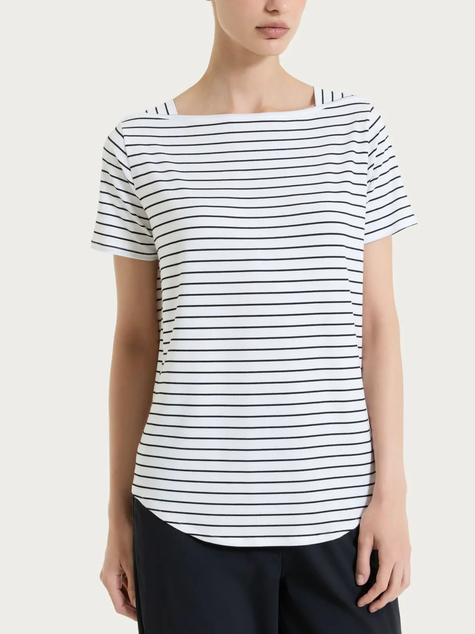 Ragno Summer Light maglietta righe Fant.Bianco barchetta