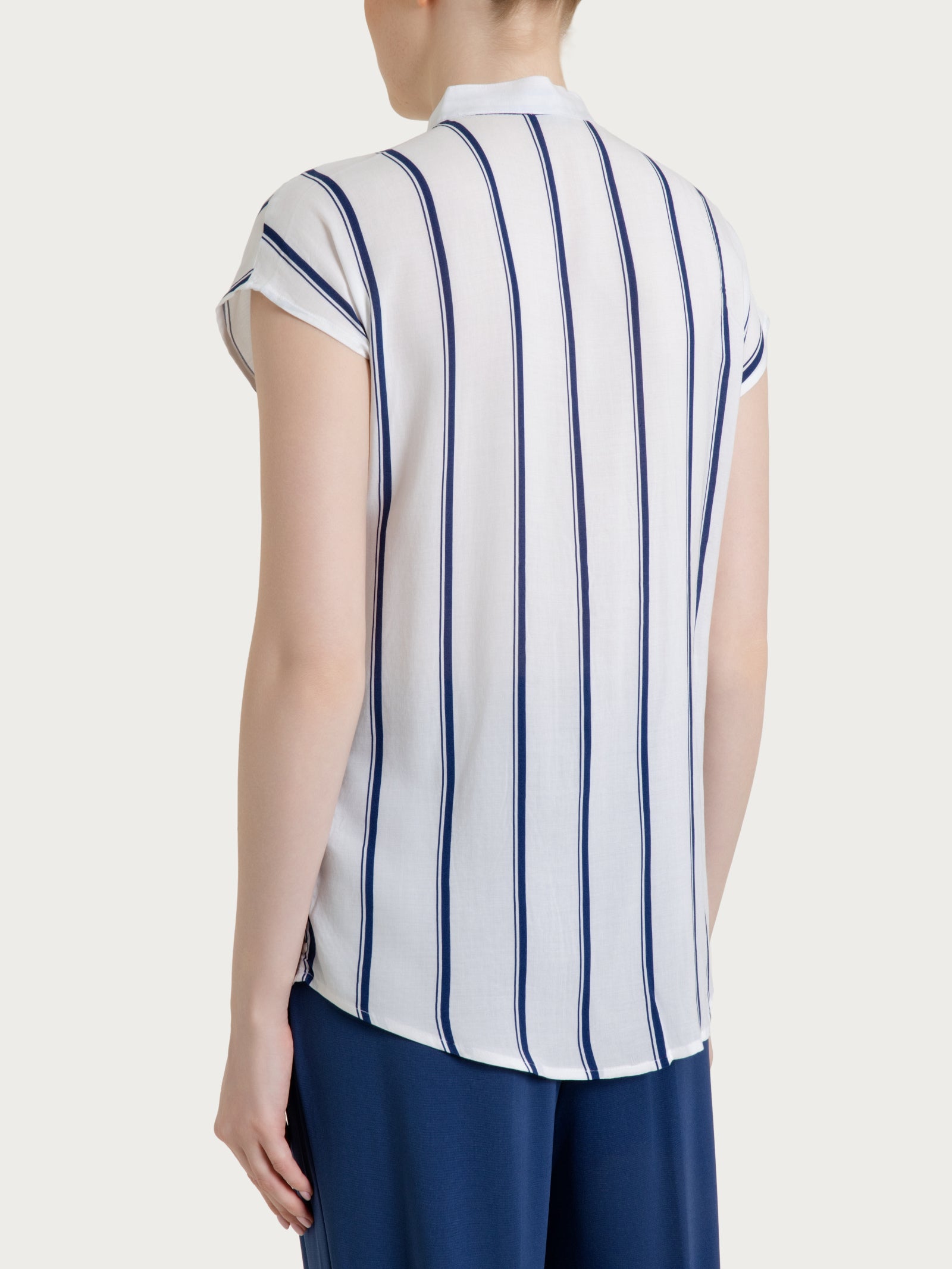 Ragno EcoSeta Camicia Rigata Oceana viscosa