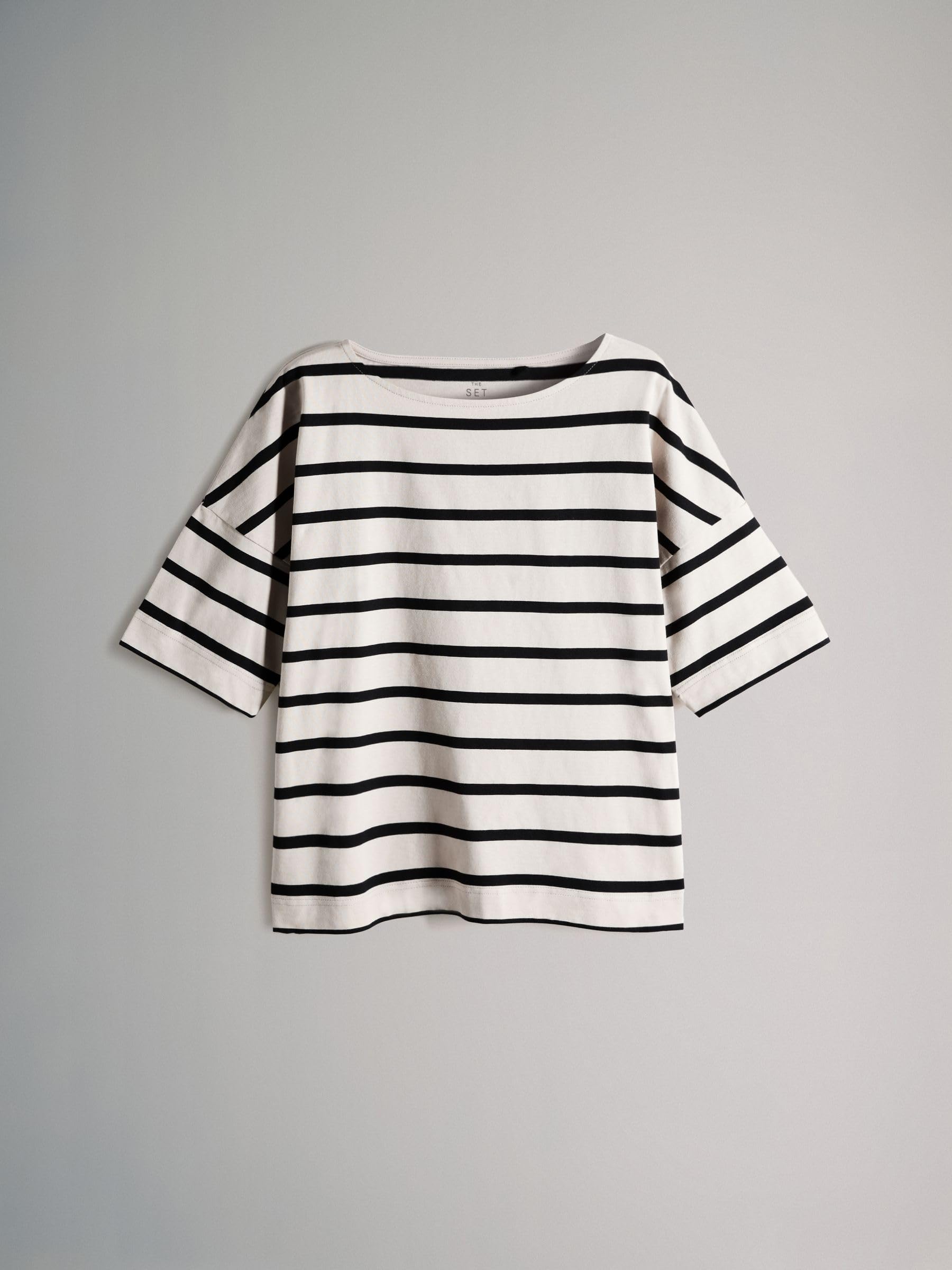 Geo Next The Set T-shirt squadrate pesanti scollo barca da 2