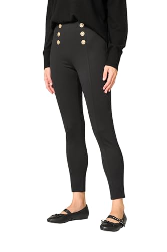 Goldenpoint pantaloni skinny con bottoni misto viscosa