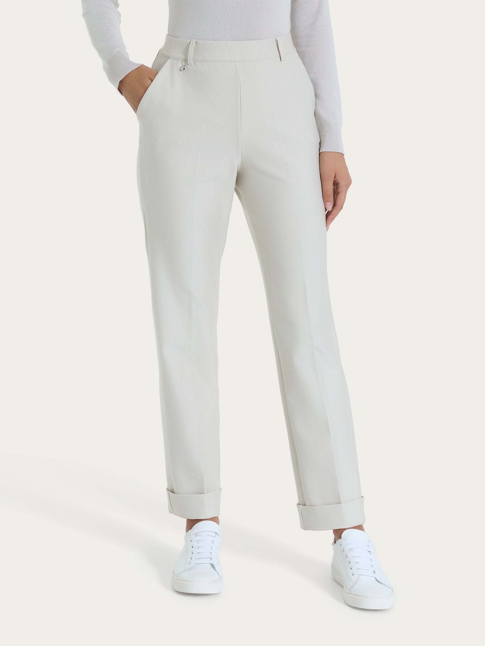 Ragno Compact Pantalone Ampio Champignon gamba larga