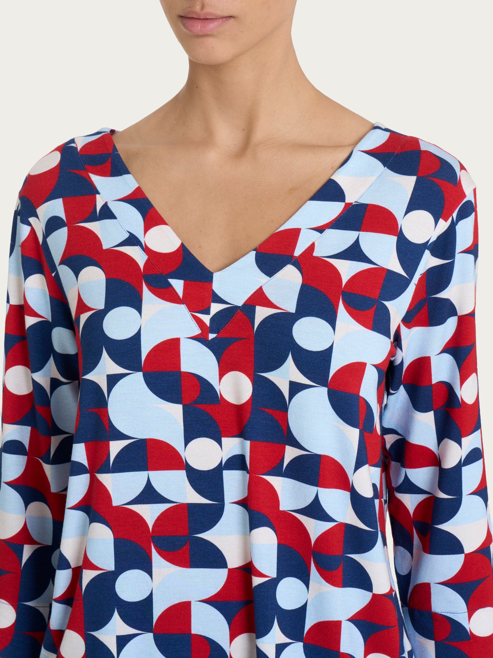 Ragno Viscosa Summer Blusa Scollo V Skyway blusa viscosa