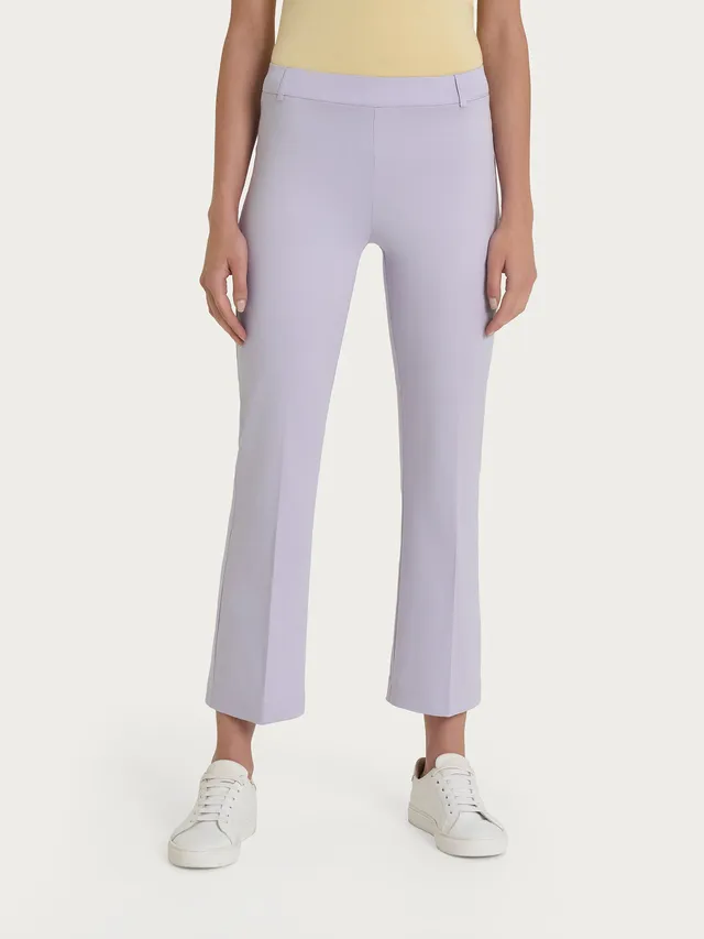 Ragno Satin Power pantalone flare thistle cropped alla caviglia