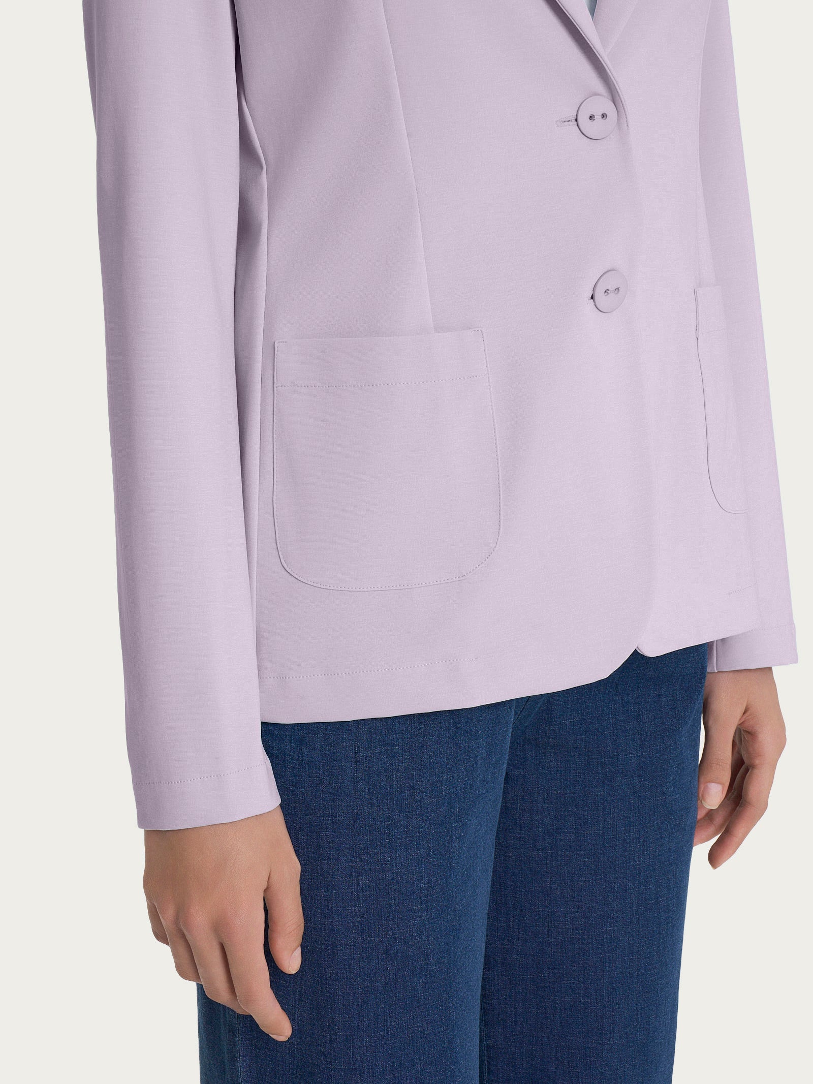 Ragno Compact Light Blazer Due Bottoni Thistle cotone