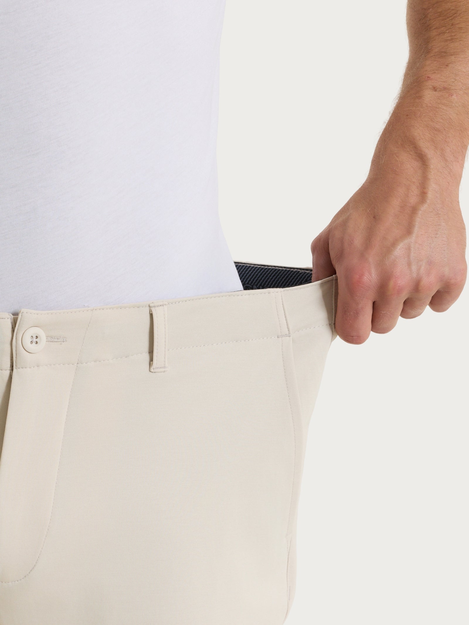 Ragno Compact Light chino uomo champignon elastico