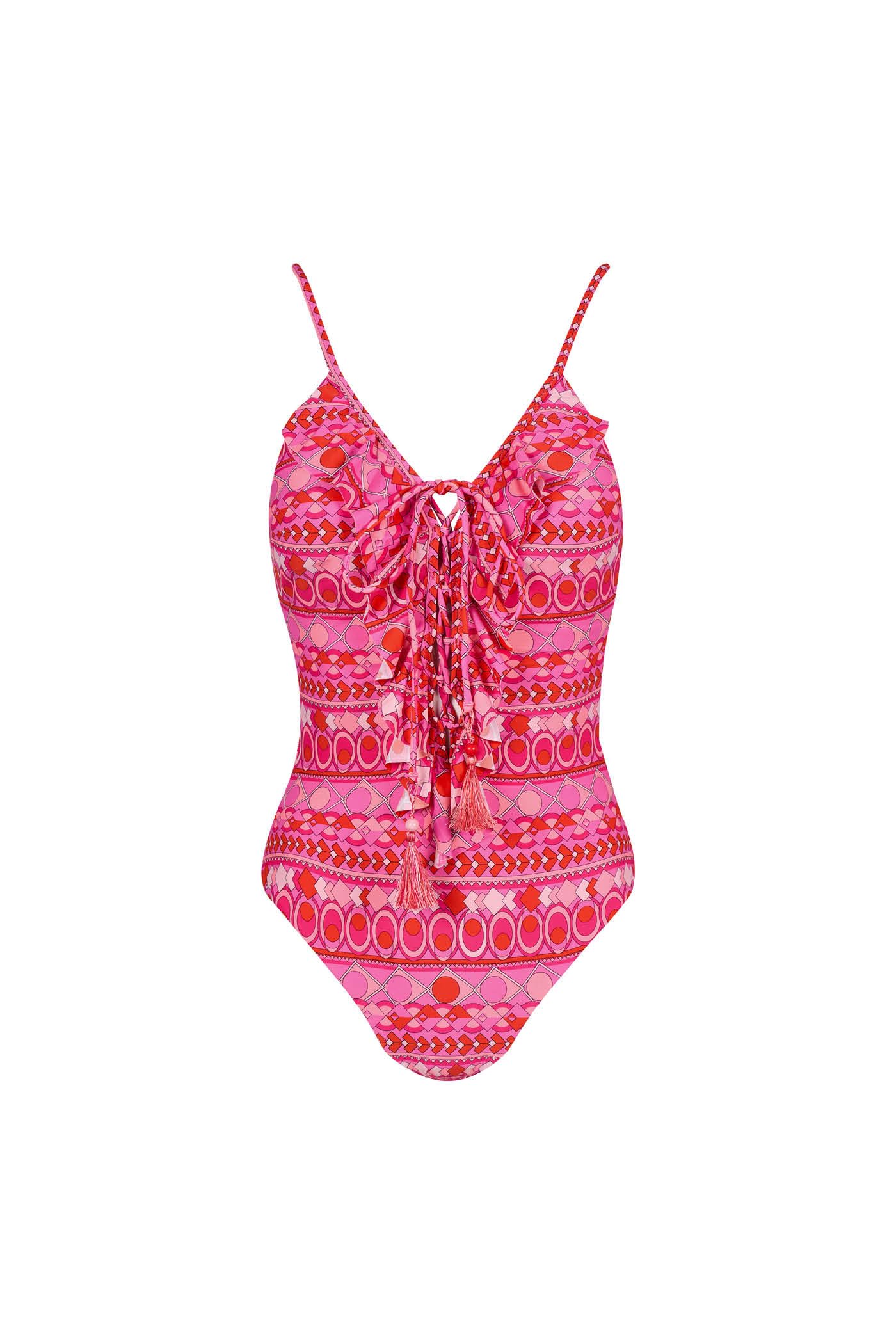 Goldenpoint Groovy costume intero triangolo geometrico